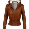 Women Faux Leather Moto Jacket