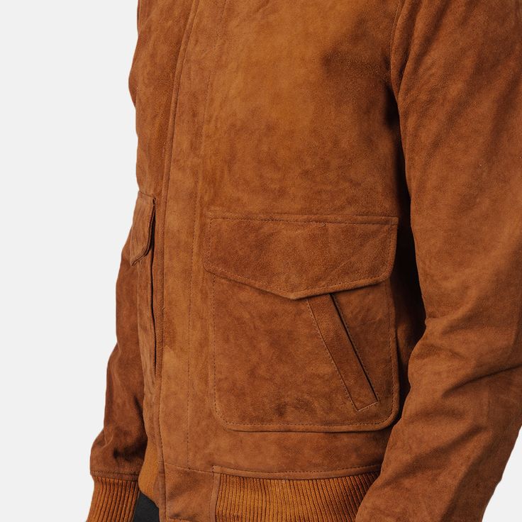 Coffmen Brown Suede A2 Bomber Jacket