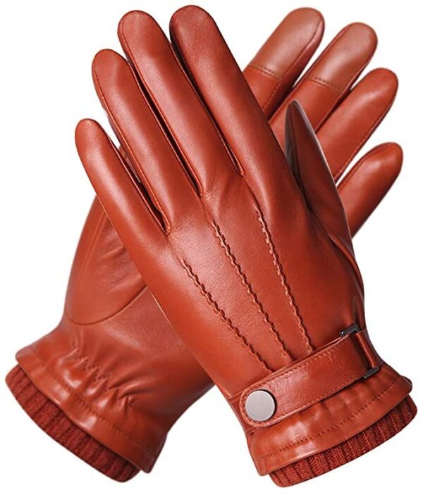 Insulated Leather Winter Gloves